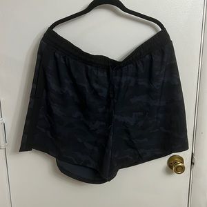 RBX | black camo athleisure shorts w/ drawstring | 2x